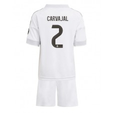Real Madrid Daniel Carvajal #2 Hjemmedraktsett Barn 2025-26 Kortermet (+ korte bukser)